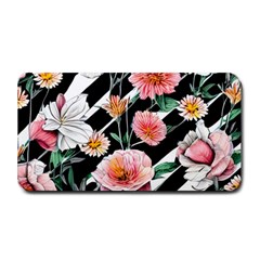 Exotic Watercolor Botanical Flowers Pattern Medium Bar Mat by GardenOfOphir