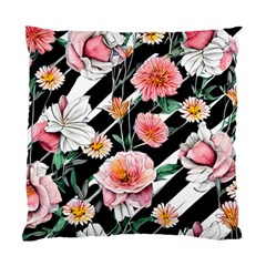 Exotic Watercolor Botanical Flowers Pattern Standard Cushion Case (two Sides) by GardenOfOphir