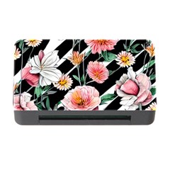 Exotic Watercolor Botanical Flowers Pattern Memory Card Reader With Cf