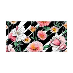 Exotic Watercolor Botanical Flowers Pattern Yoga Headband by GardenOfOphir