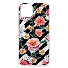 Exotic Watercolor Botanical Flowers Pattern Iphone 12/12 Pro Tpu Uv Print Case by GardenOfOphir