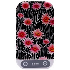 Botanical Black Pink Flowers Pattern Sterilizers by GardenOfOphir