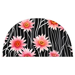 Botanical Black Pink Flowers Pattern Anti Scalding Pot Cap by GardenOfOphir