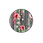 Tropical Paradise - Watercolor Botanical Flowers Hat Clip Ball Marker (4 pack) Front