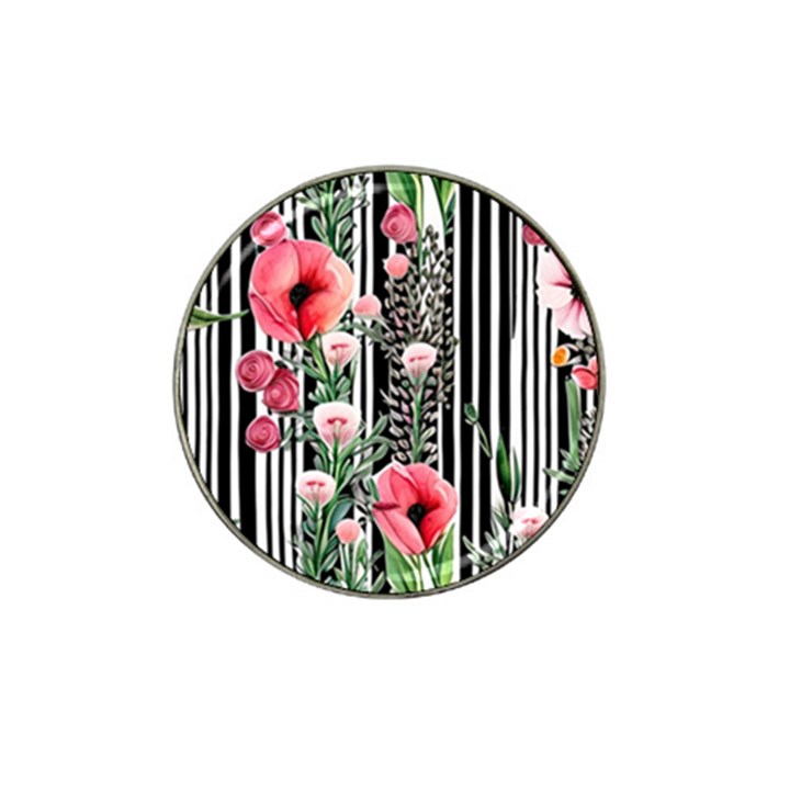 Tropical Paradise - Watercolor Botanical Flowers Hat Clip Ball Marker (4 pack)