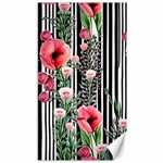 Tropical Paradise - Watercolor Botanical Flowers Canvas 40  x 72  39.28 x69.23  Canvas - 1