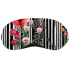 Tropical Paradise - Watercolor Botanical Flowers Sleeping Mask by GardenOfOphir