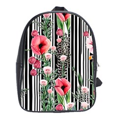 Tropical Paradise - Watercolor Botanical Flowers School Bag (large) by GardenOfOphir