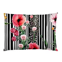 Tropical Paradise - Watercolor Botanical Flowers Pillow Case (two Sides) by GardenOfOphir