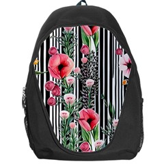 Tropical Paradise - Watercolor Botanical Flowers Backpack Bag