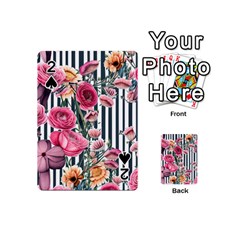 Flora Watercolor Botanical Flowers Playing Cards 54 Designs (mini) by GardenOfOphir