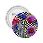 Bountiful Watercolor Flowers 2.25  Buttons Front