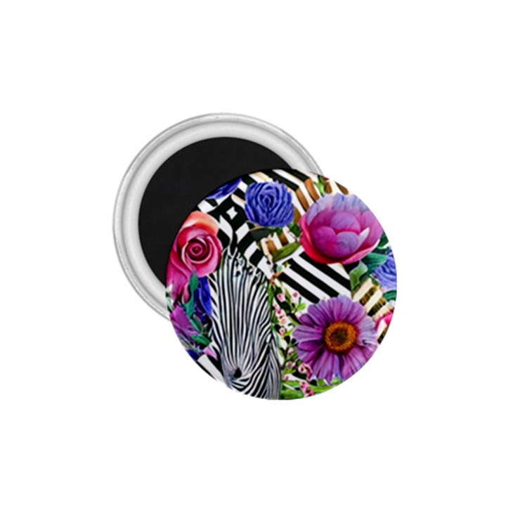 Bountiful Watercolor Flowers 1.75  Magnets