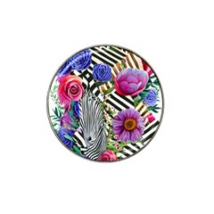 Bountiful Watercolor Flowers Hat Clip Ball Marker (10 Pack) by GardenOfOphir