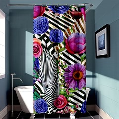 Bountiful Watercolor Flowers Shower Curtain 36  X 72  (stall)  by GardenOfOphir