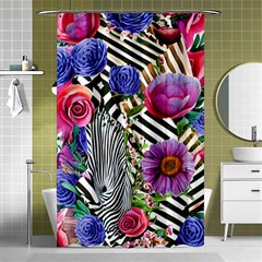 Bountiful Watercolor Flowers Shower Curtain 48  X 72  (small)  by GardenOfOphir