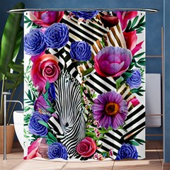 Bountiful Watercolor Flowers Shower Curtain 60  X 72  (medium)  by GardenOfOphir