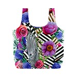 Bountiful Watercolor Flowers Full Print Recycle Bag (M) Front