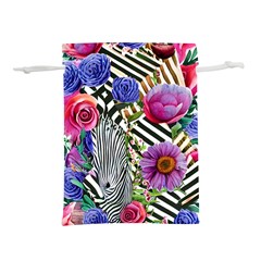 Bountiful Watercolor Flowers Lightweight Drawstring Pouch (m) by GardenOfOphir