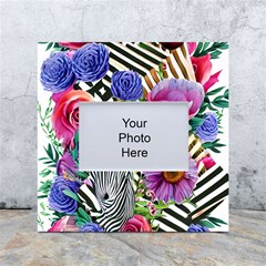 Bountiful Watercolor Flowers White Box Photo Frame 4  X 6  by GardenOfOphir