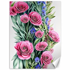 Attention-getting Watercolor Flowers Canvas 36  X 48  by GardenOfOphir