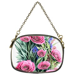 Attention-getting Watercolor Flowers Chain Purse (one Side) by GardenOfOphir