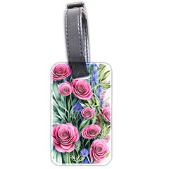 Attention-getting Watercolor Flowers Luggage Tag (two Sides) by GardenOfOphir