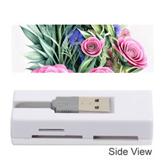 Attention-getting Watercolor Flowers Memory Card Reader (stick) by GardenOfOphir