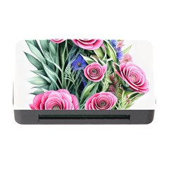 Attention-getting Watercolor Flowers Memory Card Reader With Cf by GardenOfOphir