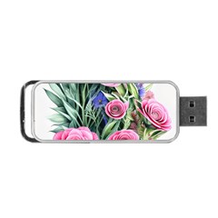 Attention-getting Watercolor Flowers Portable Usb Flash (one Side) by GardenOfOphir