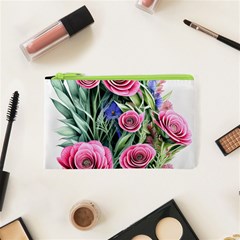 Attention-getting Watercolor Flowers Cosmetic Bag (xs) by GardenOfOphir