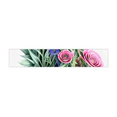 Attention-getting Watercolor Flowers Premium Plush Fleece Scarf (mini) by GardenOfOphir