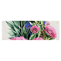 Attention-getting Watercolor Flowers Banner And Sign 6  X 2 