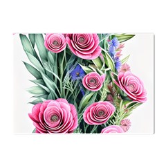 Attention-getting Watercolor Flowers Crystal Sticker (a4) by GardenOfOphir