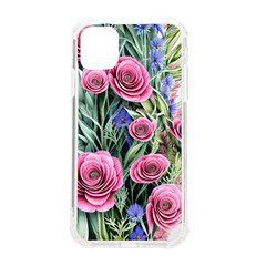 Attention-getting Watercolor Flowers Iphone 11 Tpu Uv Print Case by GardenOfOphir