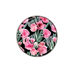 Expressive Watercolor Flowers Botanical Foliage Hat Clip Ball Marker (4 Pack) by GardenOfOphir