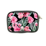 Expressive Watercolor Flowers Botanical Foliage Coin Purse Back