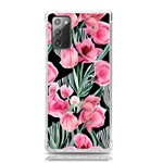 Expressive Watercolor Flowers Botanical Foliage Samsung Galaxy Note 20 TPU UV Case Front