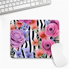 Delightful Watercolor Flowers And Foliage Small Mousepad by GardenOfOphir