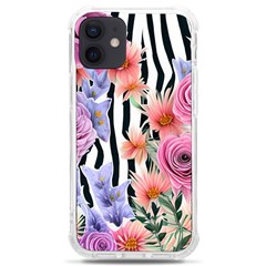 Delightful Watercolor Flowers And Foliage Iphone 12 Mini Tpu Uv Print Case	