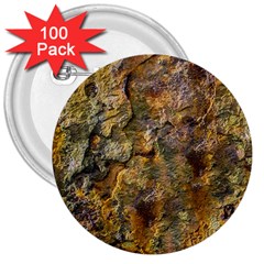 Rusty Orange Abstract Surface 3  Buttons (100 Pack)  by dflcprintsclothing