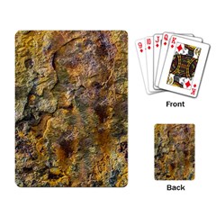 Rusty Orange Abstract Surface Playing Cards Single Design (rectangle) by dflcprintsclothing