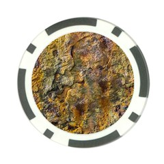 Rusty Orange Abstract Surface Poker Chip Card Guard