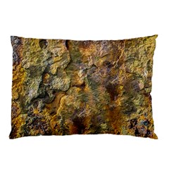 Rusty Orange Abstract Surface Pillow Case by dflcprintsclothing