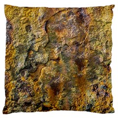 Rusty Orange Abstract Surface Standard Premium Plush Fleece Cushion Case (one Side)