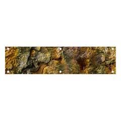 Rusty Orange Abstract Surface Banner And Sign 4  X 1  by dflcprintsclothing