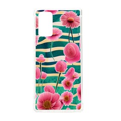 Different Watercolor Flowers Botanical Foliage Samsung Galaxy Note 20 Tpu Uv Case by GardenOfOphir