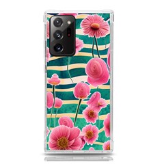 Different Watercolor Flowers Botanical Foliage Samsung Galaxy Note 20 Ultra Tpu Uv Case by GardenOfOphir