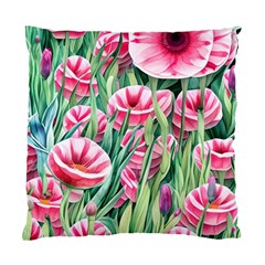 Cute Watercolor Flowers And Foliage Standard Cushion Case (two Sides) by GardenOfOphir