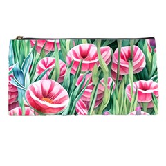 Cute Watercolor Flowers And Foliage Pencil Case by GardenOfOphir